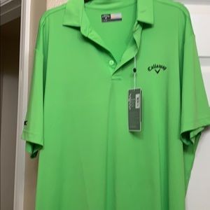 Men’s lime green Callaway polo